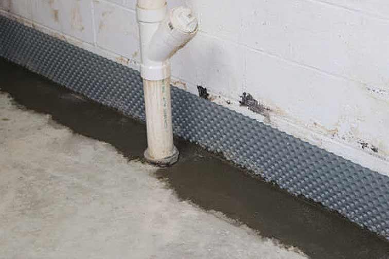 Indoor drainage System: completed drainage channels